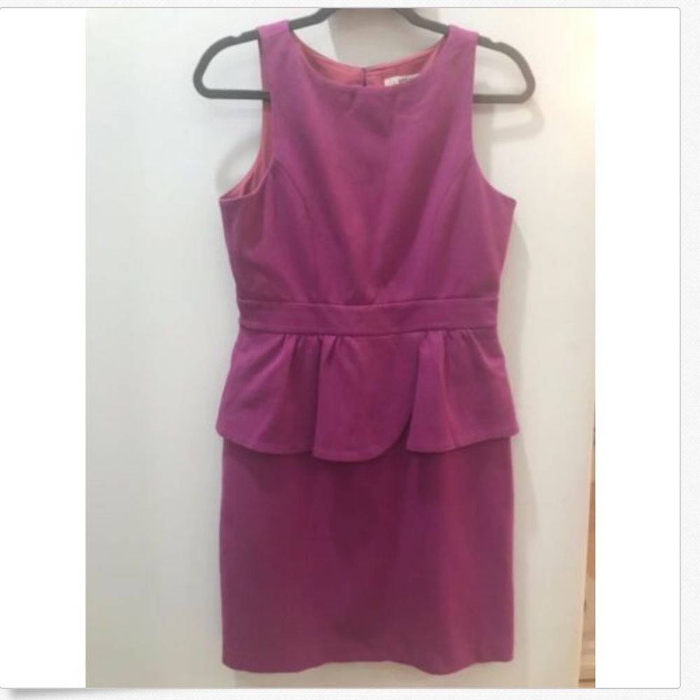 TIBI Purple Ponte Tulip Dress (S, 4, 6)